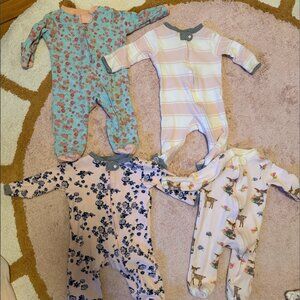 Burt's Bees 100% Organic Cotton Footies 0-3 Months